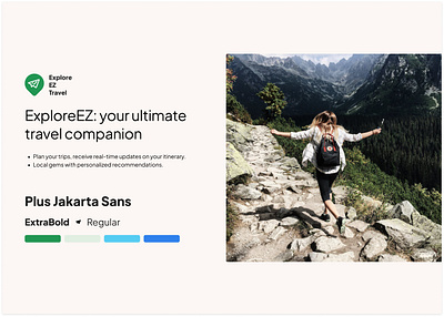 Explore EZ Travel branding ui visual design