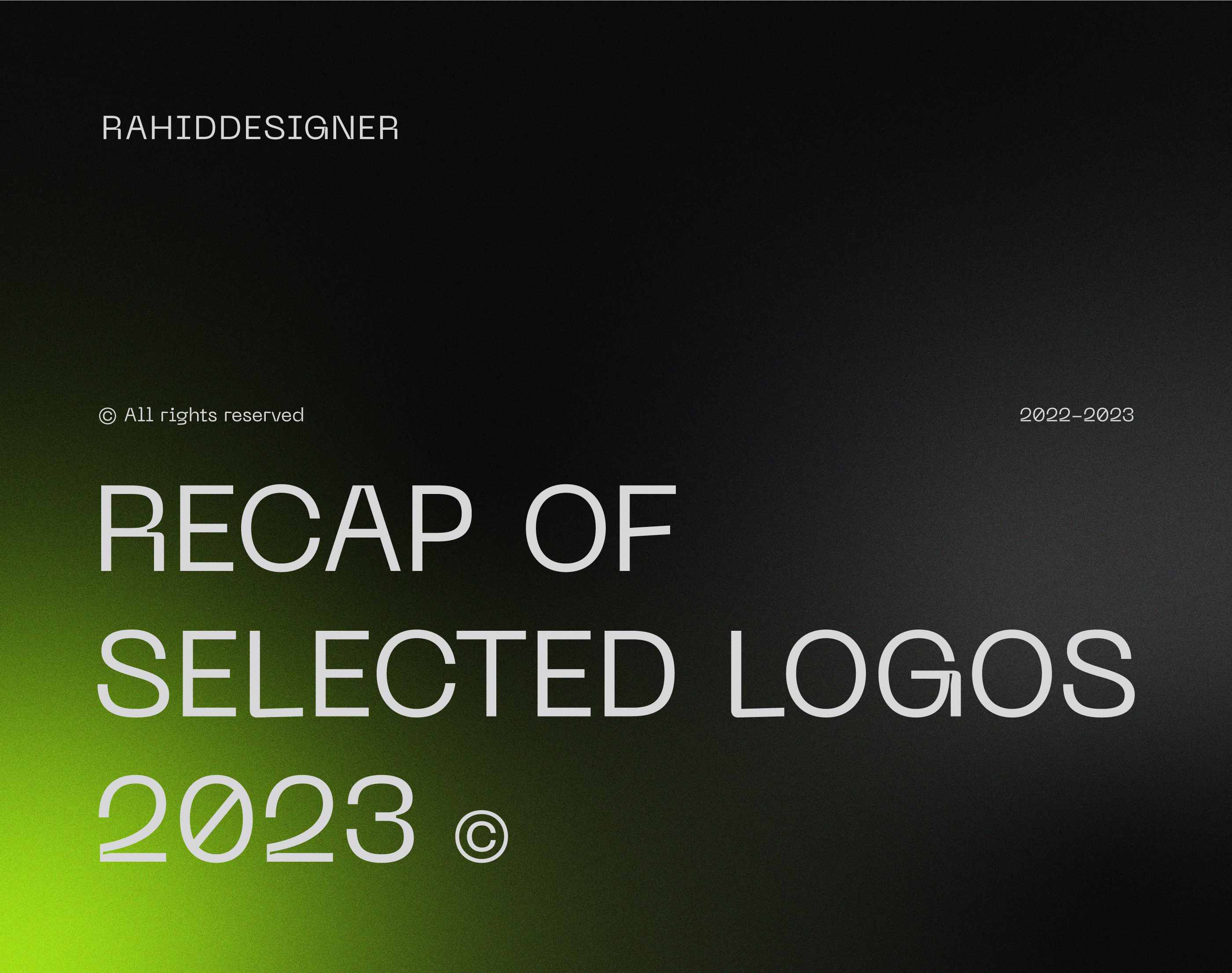 Selected Logofolio of 2023 © branding creative logo design icon logo logo collection logo inspiration logofolio logos logotype modern logo monogram logo selected logos symbol trademark