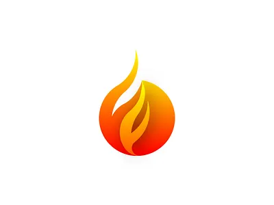 Flint & Flame Logo Design 2f 2fs ambigram branding circle design f fire flame flint geometry gradients graphic design illustrator logo logo design orange red rounded yellow