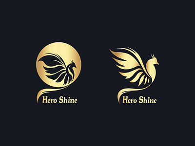 Heroshins's Logo Design academy birdlogo branding goldenbird goldenbirdlogo goldenlogo graphic design heroshine heroshineacademy illustration legendarybird logo