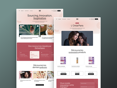 HB365, Website UX/UI Design beauty design green home homepage lora nude pink plus jakarta sans ui ui design ux ux design web website