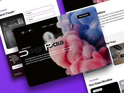 DesignPedia - Portfolio web design branding design dribble figma hire me illustration portfolio ui ui web ux web ideas website