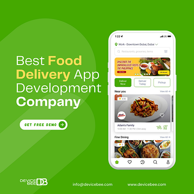 Food Ordering App Development app development dubai best app company dubai devicebee devicebee app developer food delivery app development food ordering app talabat app clone