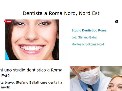 Studio dentistico Roma creazione sito web dentista studio dentistico roma website dentista