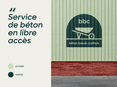 BBC - Branding for a self concrete service brand brand identity branding design graphic design identity illustration logo ui vector