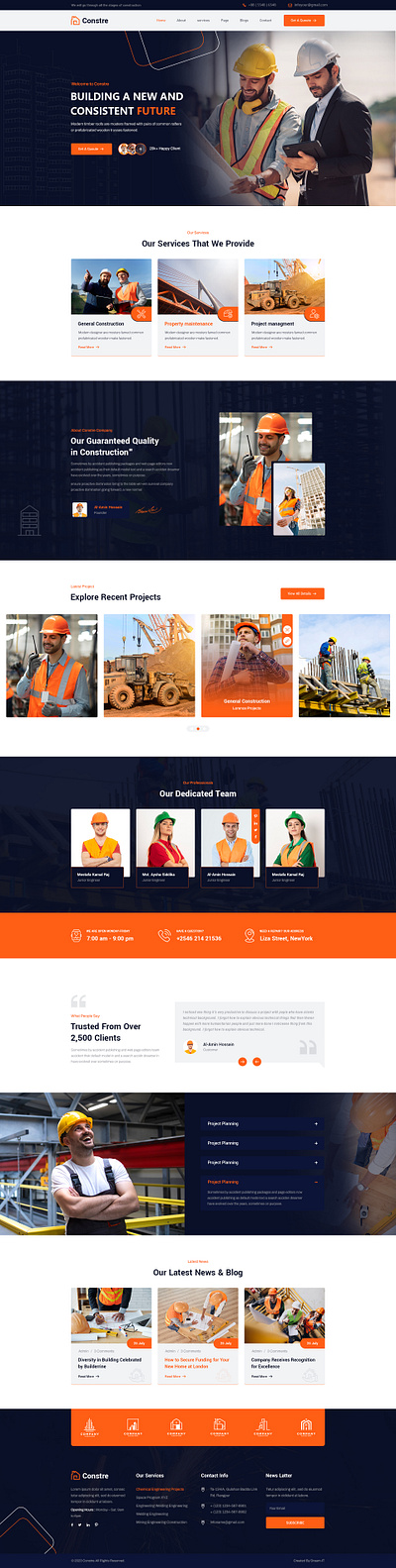 Constre – Construction and Handyman HTML5 Template solar system