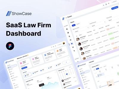 Saas Law Firm branding crm product design ui ux webapp design