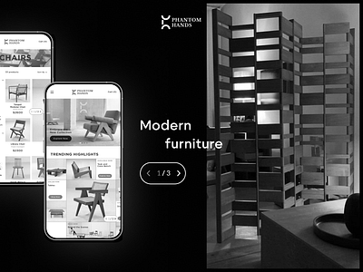 Redesigned prototype pf modern furniture ui
