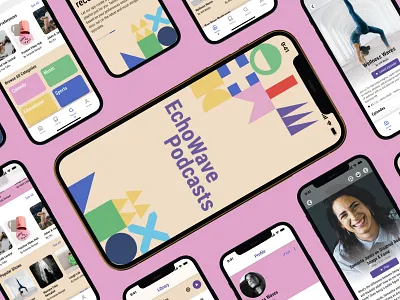 Podcast Platform - Mobile App Design agency app audio audio platform clean design minimal ml mobile mobile app design mobile design mobile ui music persornalized content podcast app podcast platform podcasts ui ui design ux