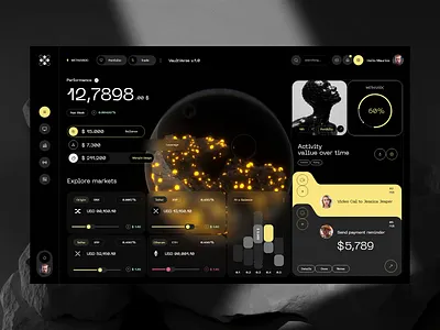 Cryptocurrency Management Software 3d animation crm crypto cryptocurrency dashboard financial management motion graphics nft software ui ui design uiux user interface ux ux design web web design website