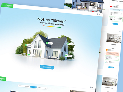 Schneider - House Green Score configurator design graphic design ui ux