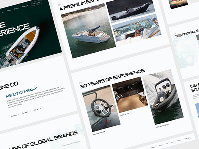 Marine Co Website Design design marine ui website
