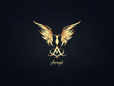 Ariyel Mode (Luxury Clothing) - Logo Design angellogo ariyel ariyelclothing ariyelfashiodesign ariyelmode branding fashiondesign graphic design ill illustration logo modelogo