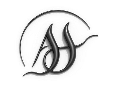 AH 3D Logo Design 3d 3ddesign ah ahforever ahfused ahlogo graphic design illustration logo
