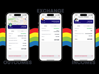 MELD.fi - Transactions (Neobank) app design bank banking app crypto crypto exchange crypto wallet design exchange fiat finance finance app incomes minimal minimalistic mobile app mobile design outcomes transactions ui ux