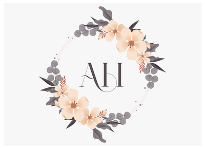 AH Logo & Wedding Design ahlogo graphic design illustration logo weddingdesign