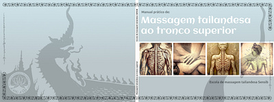 Thai massage printed manual design graphic design illustration pagination