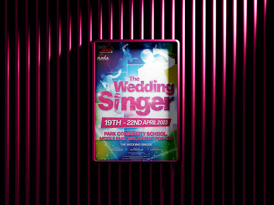 The Wedding Singer Musical Theatre Poster artwork branding design event marketing grapher designer uk graphic design illustration logo musical theatre poster design posters threate poster threatre typography vector