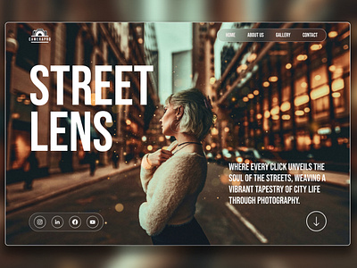 Dive into CameraPro's Landing Page Design. camera design design showcase designlove graphic design landing page models mordern design photography ui uiux web design