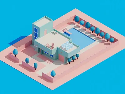 Print House 3d animation branding building graphic design house motion graphics print ui