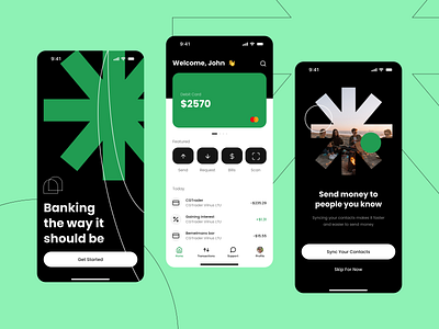 Mobile Banking app Concept app banking branding design finance graphic design illustration logo minimal mobile typography ui ux vector