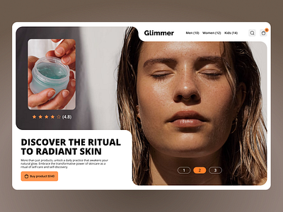 Glimmer Skincare beautywebdesign digitalglow easyskincare glowingonline healthyskin skincaredesign teamtys theyolostudio theyolostudiomagic tysfamily