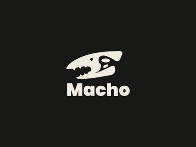 Macho bold branding brandmark fish fishing graphic design illustration logo logomark minimal pictorial pictorial logo retro sailor sea shark vector
