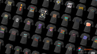 👕 50+ T-Shirts Designs by econev branding design econev evgheniiconev figma graphic design illustration lizzardlab logo print t shirt ui vector