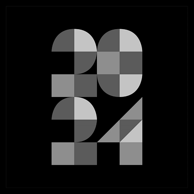 2024 2024 abstract logo animation branding desainer design design2024 logocombination logodesign logodesigner logotype motion logo newyear number design number logo