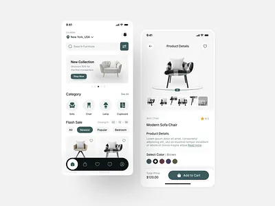 Furniture Store Mobile App | Furniture Ecommerce App UIUX Design app design app ui design designer figma figma designer furniture app furniture store app hire designer hire mobile app designer hire ui ux designer insightlancer minimal app mobile ui designer ui ui design user experience user interface ux ux design