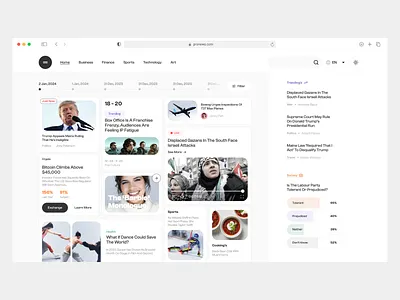 ProNews: Your Gateway to Comprehensive News Coverage digitalnews informationdesign newsportaldesign newswebsite timeline webdesign