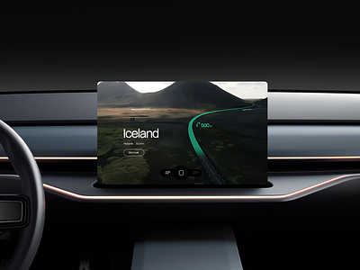 Retractable display hmi UI interface dashboard automotive CG 3D 3d ai animation app car cg cgi concept dashboard display ev future interaction interface motion render tech ui