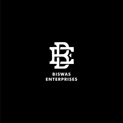 Monogram for Biswas Enterprises biswas enterprises branding combinationlogo cretalyst graphic design industrial logo logo logo design logomark monogram