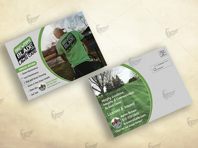 Lawn Care EDDM Postcard Design design direct mail postcard directmailpostcard eddm eddm postcard eddm postcard design flyer lawn care eddm postcard design modern postcard design mulch postcard design postcard postcard design