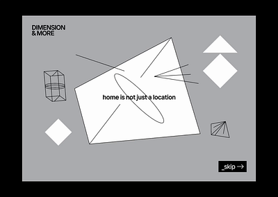 DIMENSION & MORE animation landing landingpage motion ui ux visualdesign web webdesign