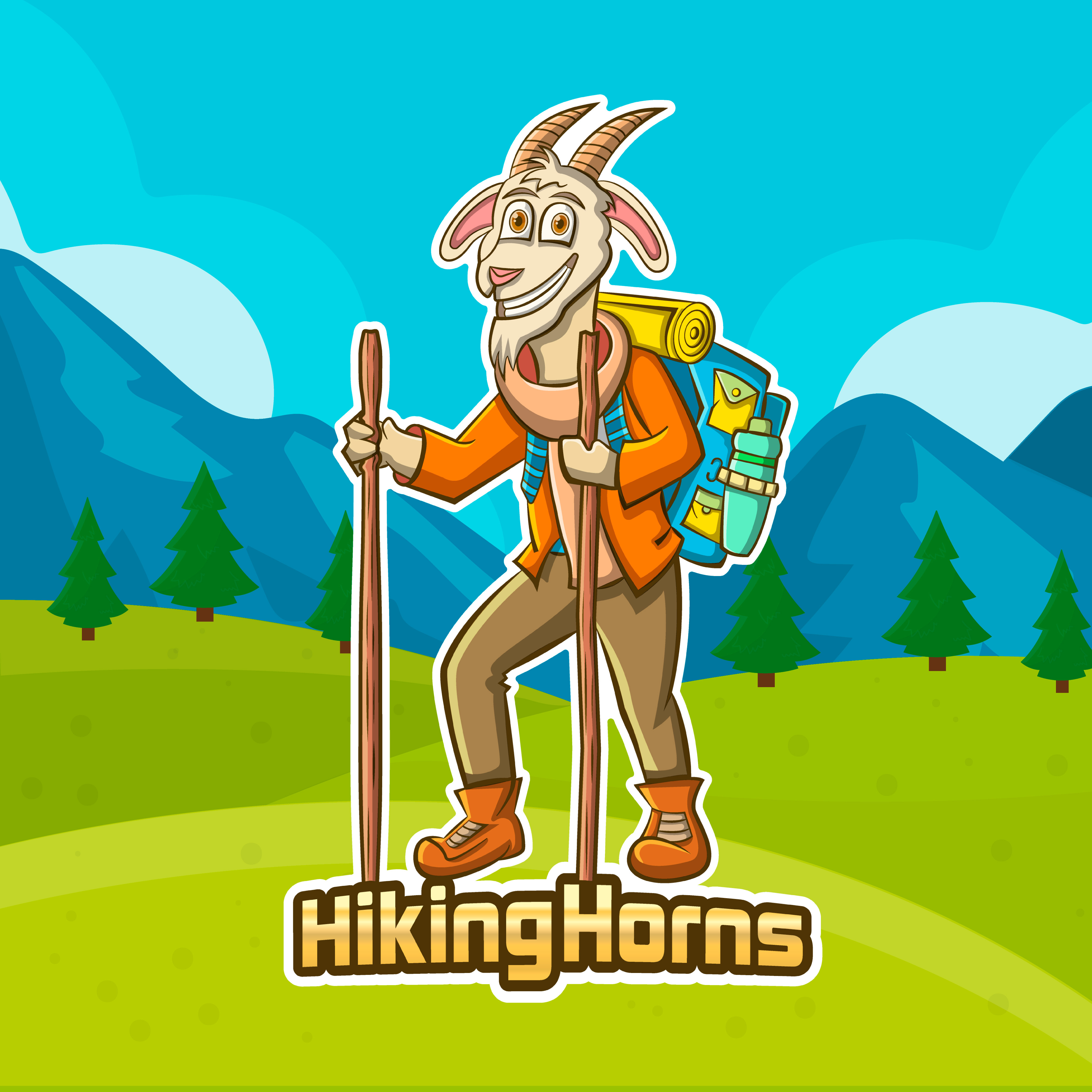 Example of Mascot Logo Design & Cartoon Characters