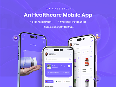 Case Study for Healthcare App appointment appointmentapp booking clicin dev developers development doctor drugs healthcare healthcareapp healthcareapps nurse patientapp pharmacy productdesign productdesigner ui uiux ux