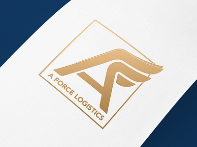 A Force Logistics logo blue branding design graphic design logo new truck