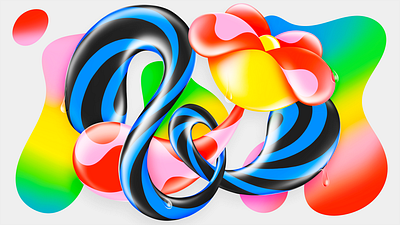 Fresh Flower colourful digital art digital painting illustration pop psychedelic trippy