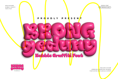 Brong Geduny – Bubble Graffiti Font hip hop ui