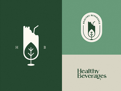 Healthy Beverages - Logo design adobe branding design figma graphic design illustration illustrator logo mockups photoshop typography