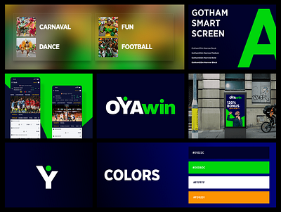 Oyawin - Works betting branding colors gambling inspiration logo moodboard oyawin