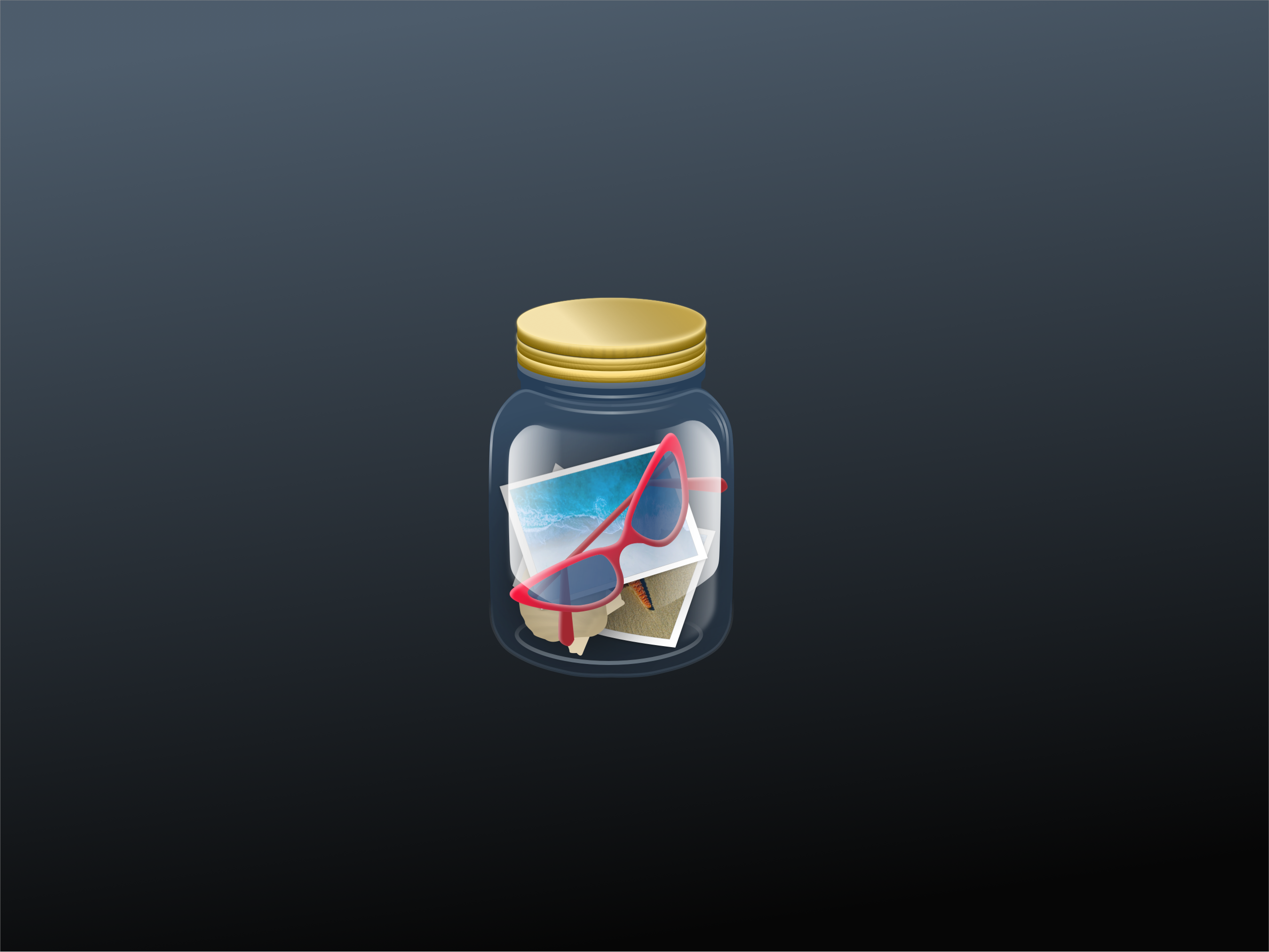 Memories in Pot icon icondesign skeuomorphic
