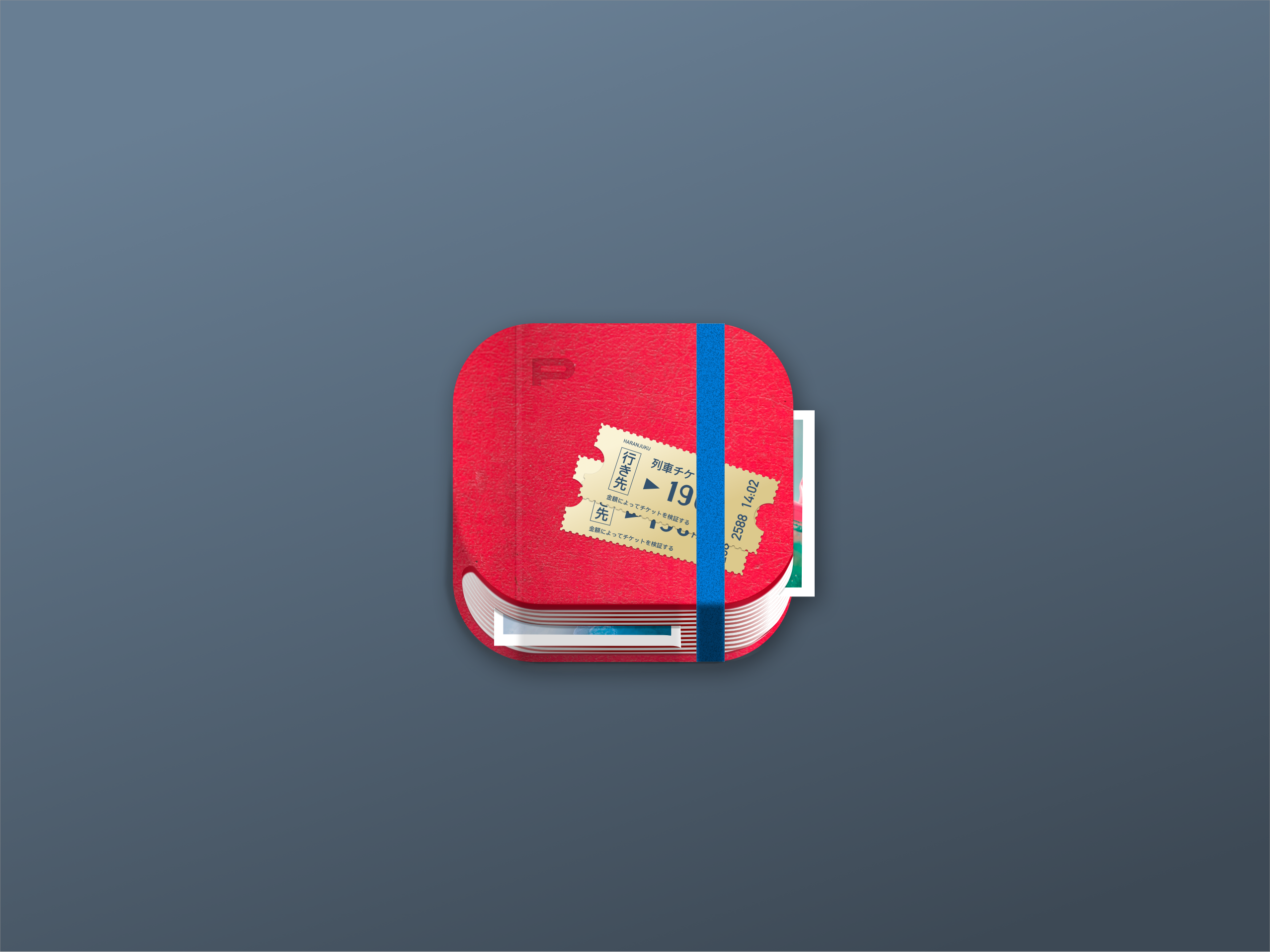 Memories in Travelogue icon icondesign ios skeuomorphic