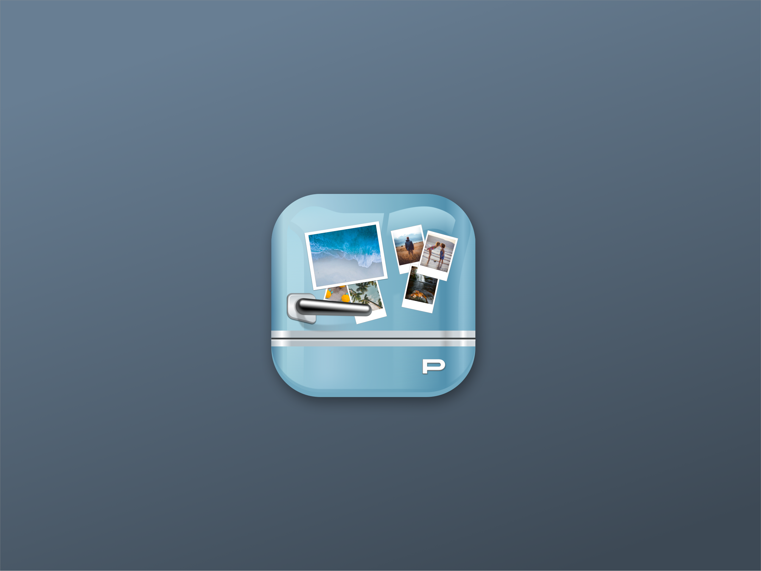 Memories on fridge icon icondesign ios skeuomorphic