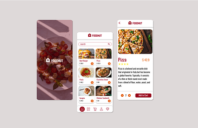 Food App Design app branding dailyui food graphic design ui