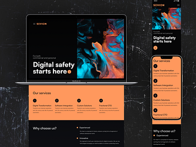 Design for digital agency's website design digital landing marketing ui uiux webdesign website