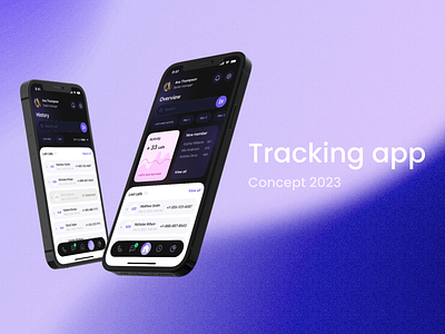 Call tracking | mobile app app call cx design interactive it mobile prototype tracking ui ux uxui web webdesign webdesigner website