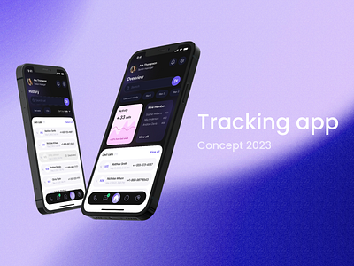 Call tracking | mobile app app call cx design interactive it mobile prototype tracking ui ux uxui web webdesign webdesigner website