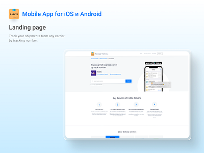 Parcel Tracking App design design ux logo typography ui ux